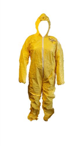 Dupont yellow tychem qc chemical protection coveralls hazmat suit size 3xl for sale