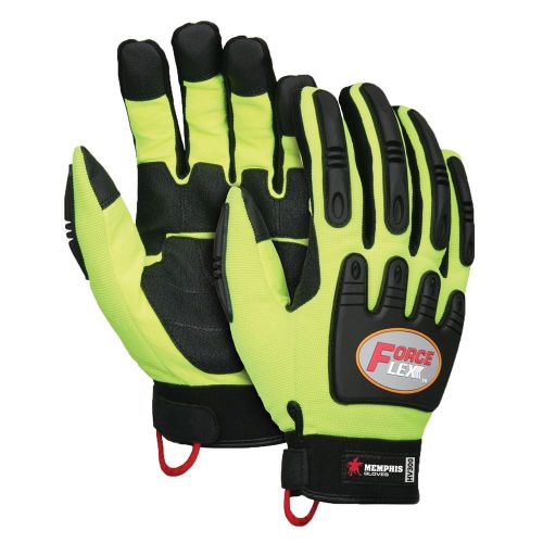 Memphis HV300 Hi-Viz Yellow Lime ForceFlex Multi-Task Gloves SIZE XL, NEW