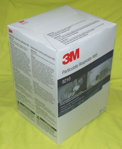 3M 8210 Disposable Particulate Respirator N95 20 PIECES