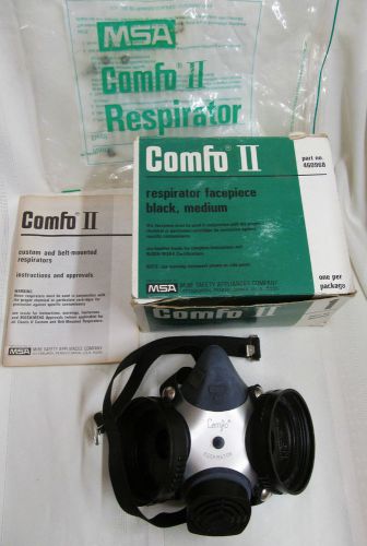 Comfo II Respirator Facepiece, Black, Medium, #460968, Unused in Box
