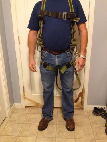 Miller duraflex safety harness complete with lanyard for sale