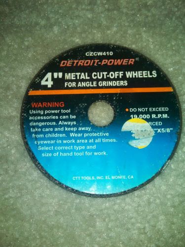 4&#034; Metal Cut-Off Wheels for Angle Grinders CZCW410 Set of two