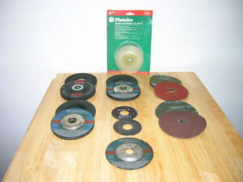 Vintage metabo carborundum vsm united cutting grinding abrasive wheel 22 lot for sale