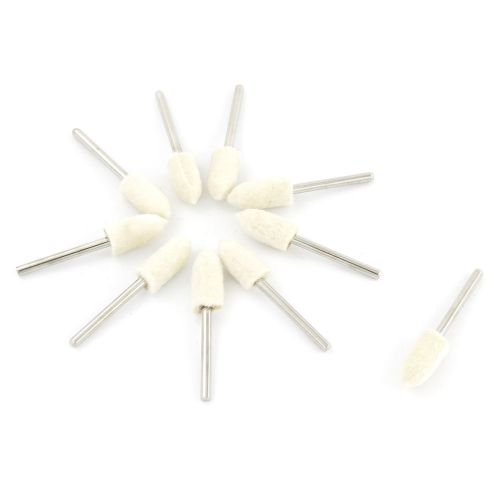 10 Pcs 8mm Diameter Conical Felt Bobs Rotary Tool for Surface Smoothing