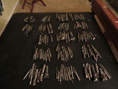NICE BIG LOT OF 168 ENDMILLS FROM THE STASH OF A RETIRED TOOLMAKER