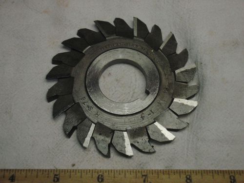 UNION TOOL 4&#034; x 1/4&#034; x 1 1/4&#034;  STAGGERED TOOTH  Side Milling Cutter