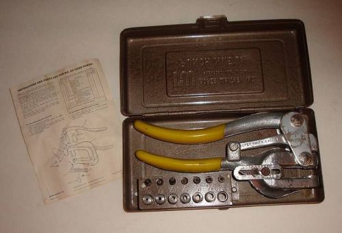 Roper whitney no. 5 jr sheet metal punch set complete original case instructions for sale