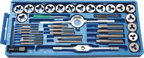40 pcs pieces tap &amp; die / dye set tool kit (metric) 40pc mm for sale