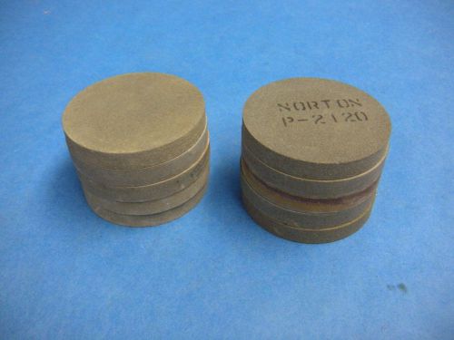Norton Circle Grinding Plate Stones Fine Grit 2-3/4&#034; Lot of 10