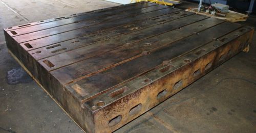 10&#039; l 4&#039; w unknown 2 available floor plate, t-slotted cast iron, keyed to work t for sale