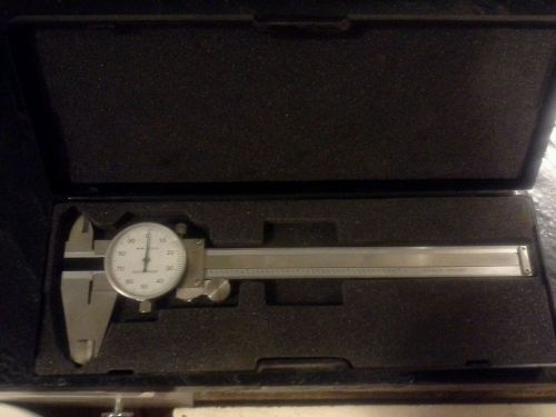 SPEEDWAY 6&#034;  FRACTIONAL .001 DIAL CALIPER  CALIPERS MINT CONDITION IN CASE