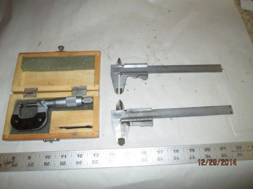 Machinist tools lathe mill lot of machinist caliper s &amp; micrometer gage gauge s for sale