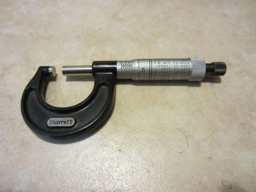 Starrett, no. 436-1 micrometer, 0-1 inche, precision  micrometer. for sale