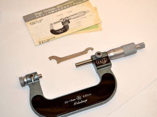 Pristine mitutoyo japan 226-127 screw thread digital micrometer 50-75mm  2a47 for sale