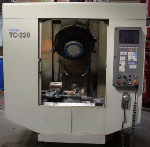 Brother tc-228 cnc drill &amp; tap machine - 10 holders serviced regularly for sale