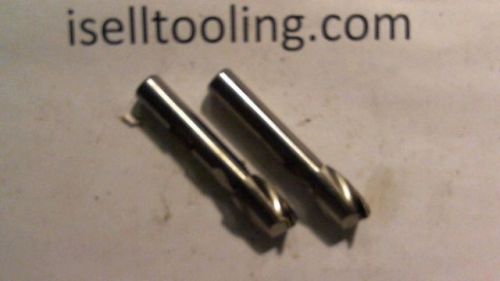2pc end mill  hss  1/2 x 3/8&#034; x 3/4&#034; loc x 2-1/2&#034; oal 2 flute center cutting for sale