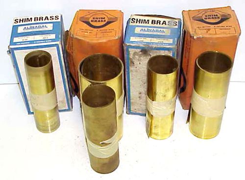 4 vtg boxes 6&#034; wide shim brass stock .003 .005 .010 .020 for sale