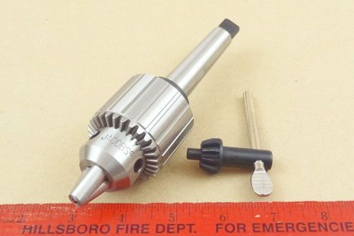 NEW GENUINE JACOBS 33 TAILSTOCK MT2 DRILL CHUCK 4 LATHE 1/2&#034; CAPACITY &amp; KEY