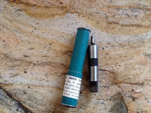 New Jacobs Manufacturing  # 0 MT Arbor x # 0 JT Drill Chuck Arbor