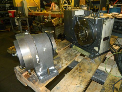 Tsudakoma 10&#034; nc rotary table w/ tailstock, # rb-250l, mfg&#039;d: 2002, used for sale