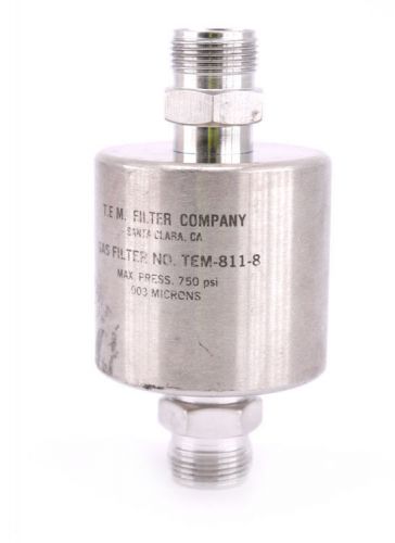 T.E.M. TEM-811-8 750psi .003 Microns Gas Filter for High Purity Delivery Systems