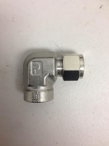 New parker stainless steel 316 ss fittings 1/2&#034; tube to 1/2&#034; fnpt 90* elbow for sale