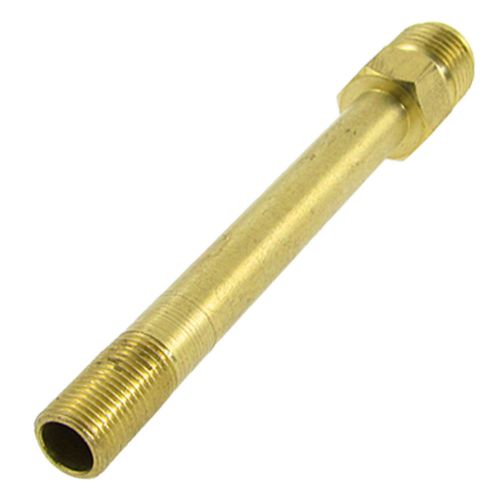 Male Fine Threaded Brass Mould Nipple Quick Coupler 3.94&#034; Long
