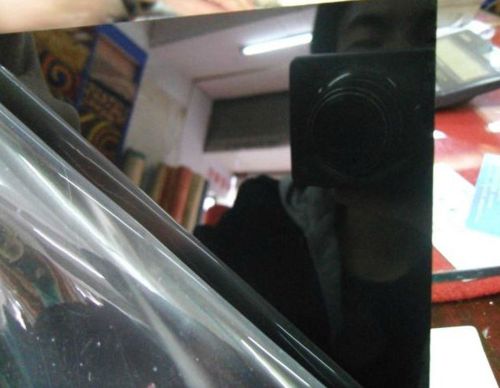 Mirror acrylic sheet perspex pmma black reflective plate 300mm*300mm*1mm #e8-b1 for sale