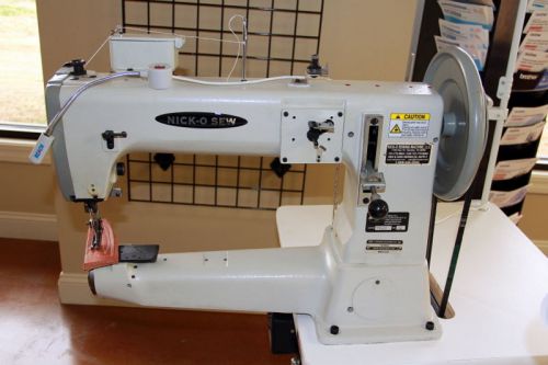 New nick-o sew nks-441 16&#034; clinder arm heacy duty leather sewing machine for sale