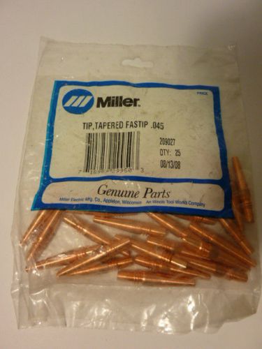 MILLER 209027  TAPERED FAST TIPS  .045  -  QTY. 25  FREE SHIPPING!!!!