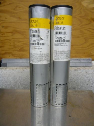 2 (two) 10lb. esab arcaloy stainless steel 1/8&#034; (3.2mm) welding rod 309l-16 for sale