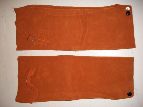 Leather red ram welding sleeves 18&#034; adjustable for sale