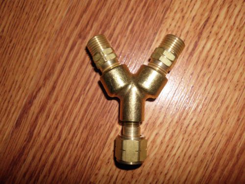 Y-51 connector w/o shut-off valve &amp; w/ swivel nut for fuel gas new free shipping for sale