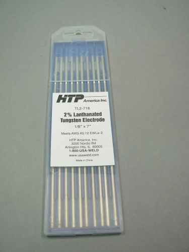 10 2% lanthanated tungsten tig electrode 1/8 x 7 blue for sale