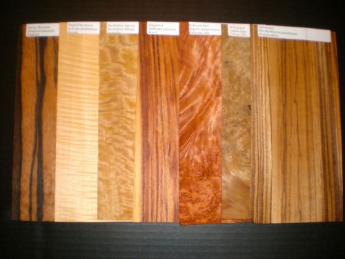 Wood Veneer Sample complete kit 117 Rare Samples w/details. Largest in existence