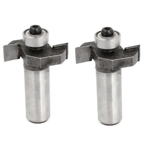 Woodworking tool 1/2&#034; x 5/16&#034; end bearing rabbeting router bit cutter 2 pcs for sale
