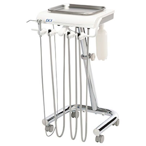 Dci series 4 automatic 3 handpiece dental delivery cart system w/ assistants pkg for sale