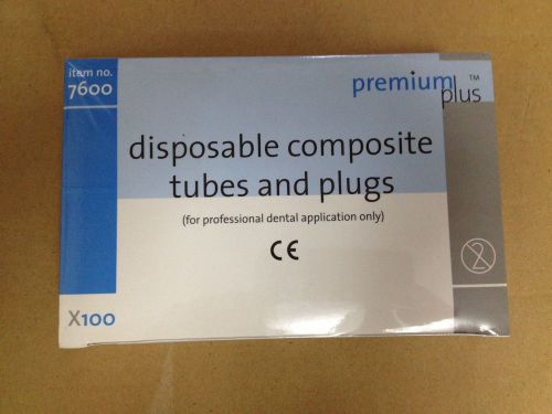 DENTAL Syringe disposable tubes plug for COMPOSITE SYRINGE GUN 100pcs/pack