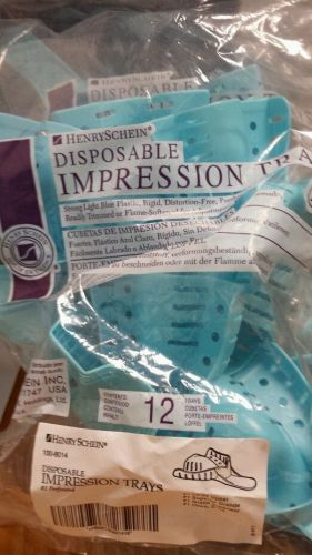 Henry Schein Disposable Impression Trays #1 upperrTrays 36 trays (3 Bags )