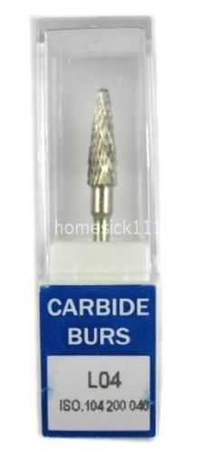 4PCS Dental Lab Steel Tungsten Carbide Burs Drills Made in Swiss L04