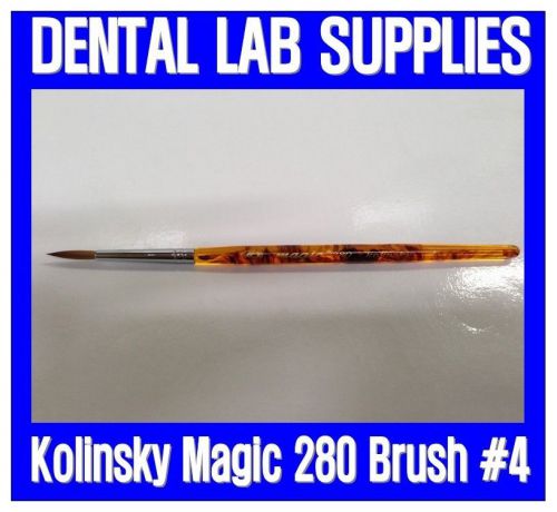 NEW Dental Lab Porcelain Build Up Kolinsky Magic 280 Brush #4 - Us Seller