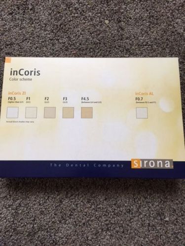 SIRONA inCoris Zirconia Intro Kit! 13 Total Blocks!