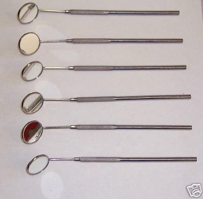 12 dental mirrors stainless steel  surgical instruments for sale