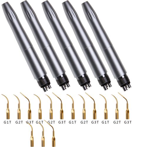 5 x dental handpiece sonic air scaler 4 hole with 3 scaler tips for sale