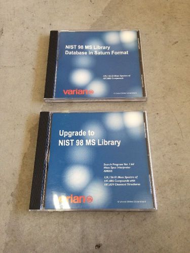 Varian NIST 98 MS Library In Saturn Format And Upgrade GC MS