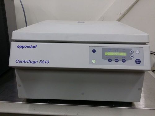 Eppendorf 5810 Benchtop Centrifuge &amp; A-4-81 Rotor, Buckets, Adapters