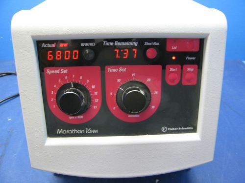 Fisher scientific marathon 16km tabletop centrifuge with rotor &amp; 90 day warranty for sale