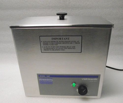 Vwr aquasonic 150t stainless steel ultrasonic cleaner cat.no.: 21811-802 - wrnty for sale