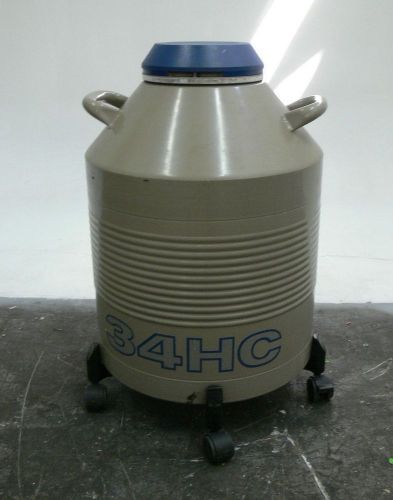 Taylor wharton dewar ln2 storage liquid nitrogen 34hc canister tank for sale