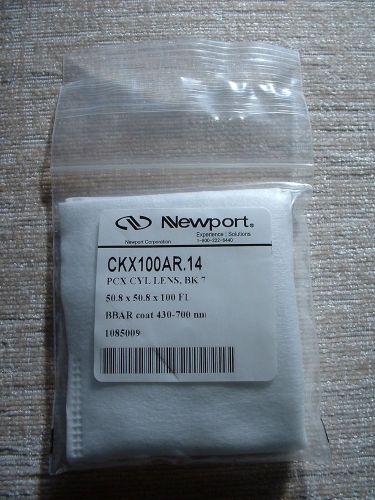 Newport, plano-convex bk7 cylindrical lens, 50.8x50.8mm, 430-700nm (ckx100ar.14) for sale
